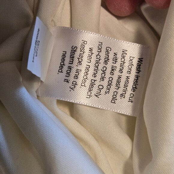 LC Lauren Conrad Crochet Trim Eyelet Adjustable Strap White Maxi Dress Size L - Picture 9 of 10